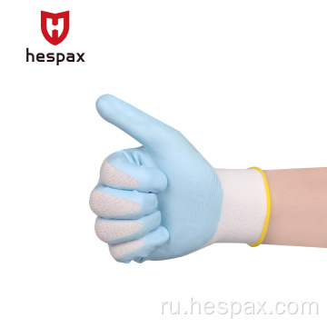 Hespax Microfoam Nitrile Gloves Food Service Anti-Slip